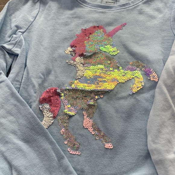 Sonoma & Jumping Beans Unicorn Long Sleeve Shirts Bundle - Picture 2 of 5